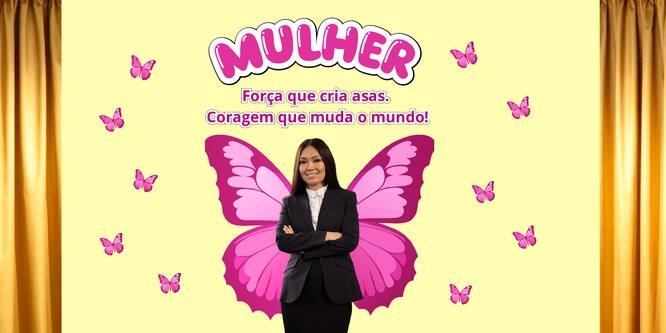 Painel dia da mulher para imprimir- asas borboleta para imprimir página 2